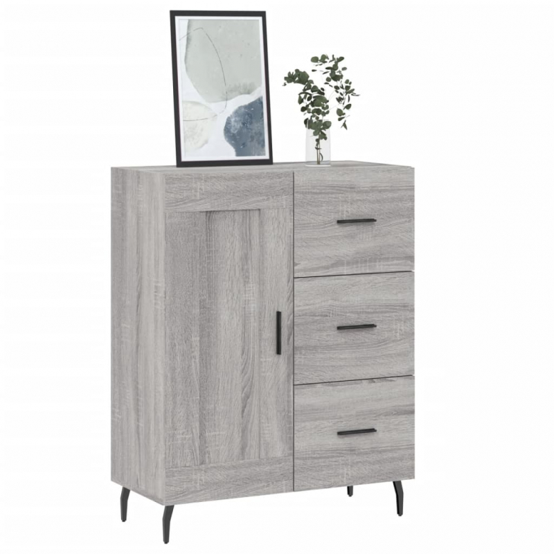 Sideboard Grau Sonoma 69,5x34x90 cm Holzwerkstoff