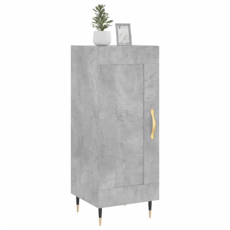 Sideboard Betongrau 34,5x34x90 cm Holzwerkstoff