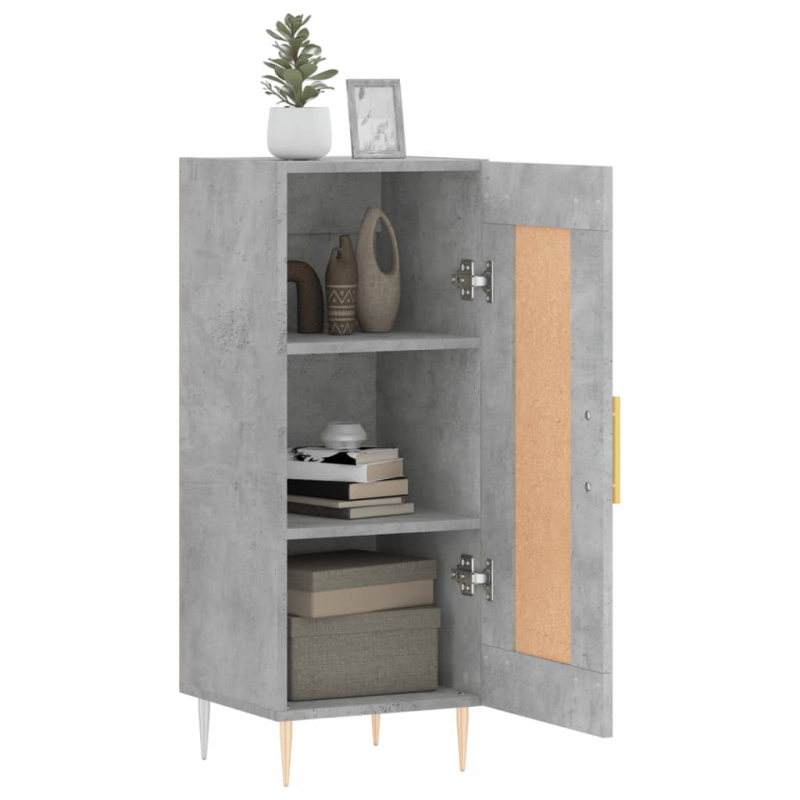 Sideboard Betongrau 34,5x34x90 cm Holzwerkstoff