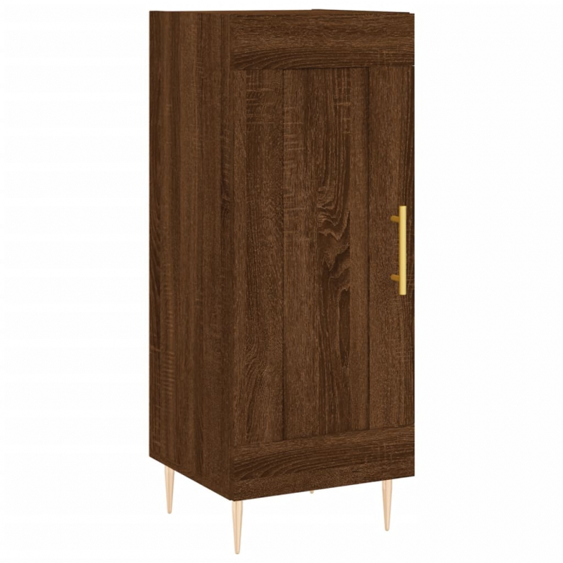 Sideboard Braun Eichen-Optik 34,5x34x90 cm Holzwerkstoff