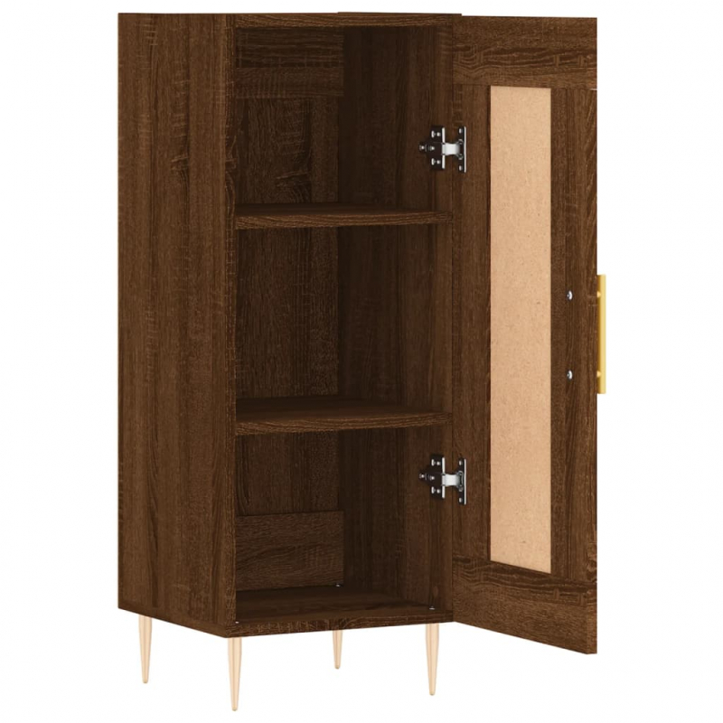 Sideboard Braun Eichen-Optik 34,5x34x90 cm Holzwerkstoff