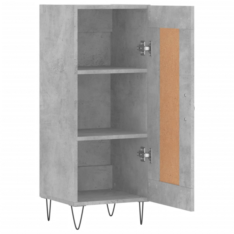 Sideboard Betongrau 34,5x34x90 cm Holzwerkstoff