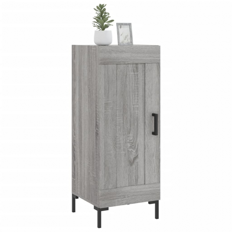 Sideboard Grau Sonoma 34,5x34x90 cm Holzwerkstoff
