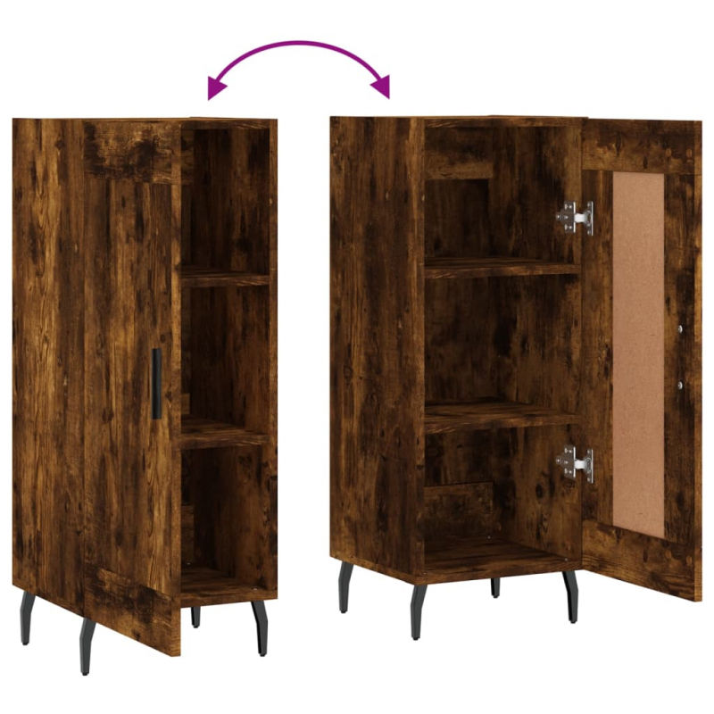 Sideboard Räuchereiche 34,5x34x90 cm Holzwerkstoff