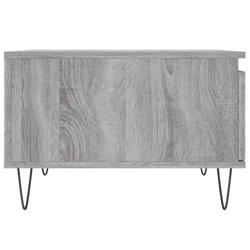 Couchtisch Grau Sonoma 55x55x36,5 cm Holzwerkstoff
