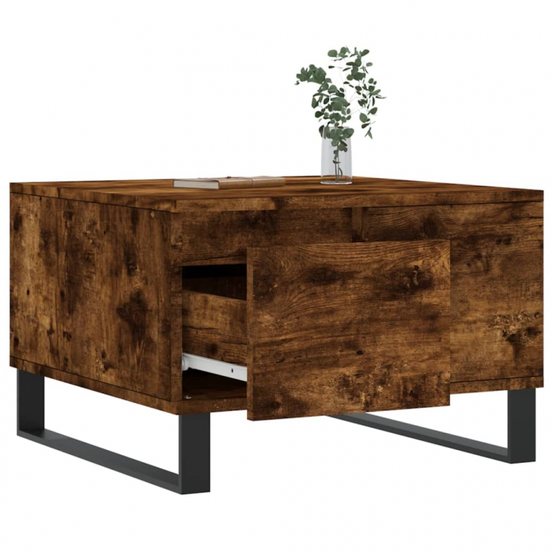 Couchtisch Räuchereiche 55x55x36,5 cm Holzwerkstoff