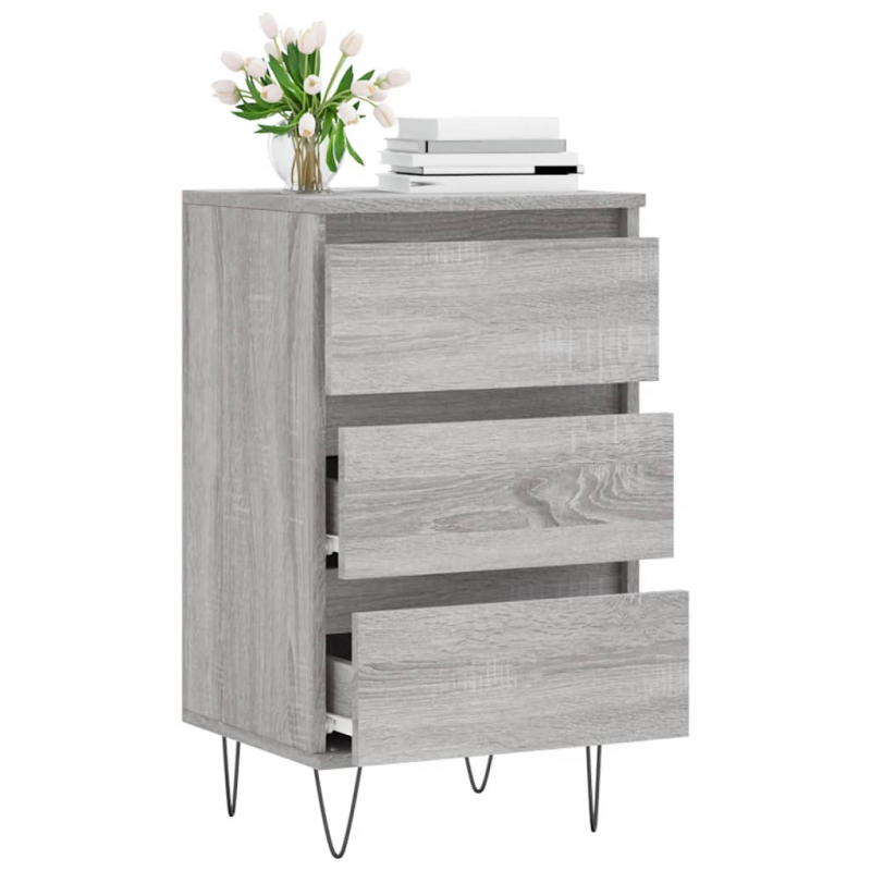 Sideboard Grau Sonoma 40x35x70 cm Holzwerkstoff