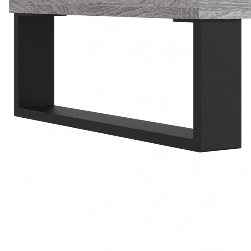 Badschrank Grau Sonoma 30x30x190 cm Holzwerkstoff