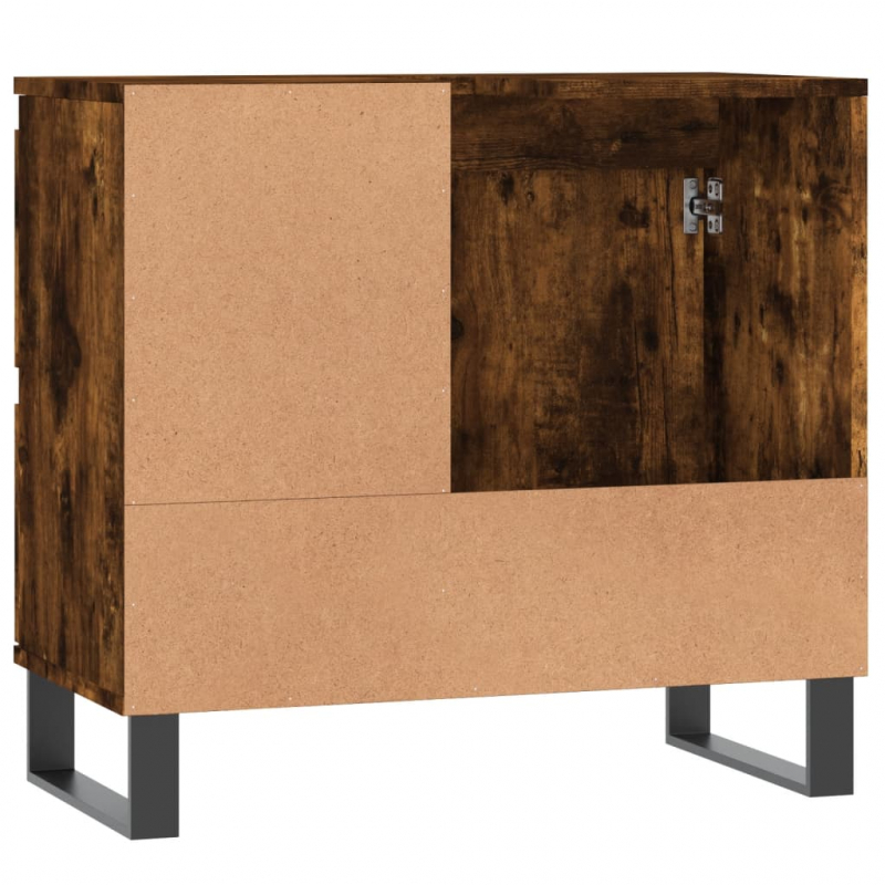 Badschrank Räuchereiche 65x33x60 cm Holzwerkstoff