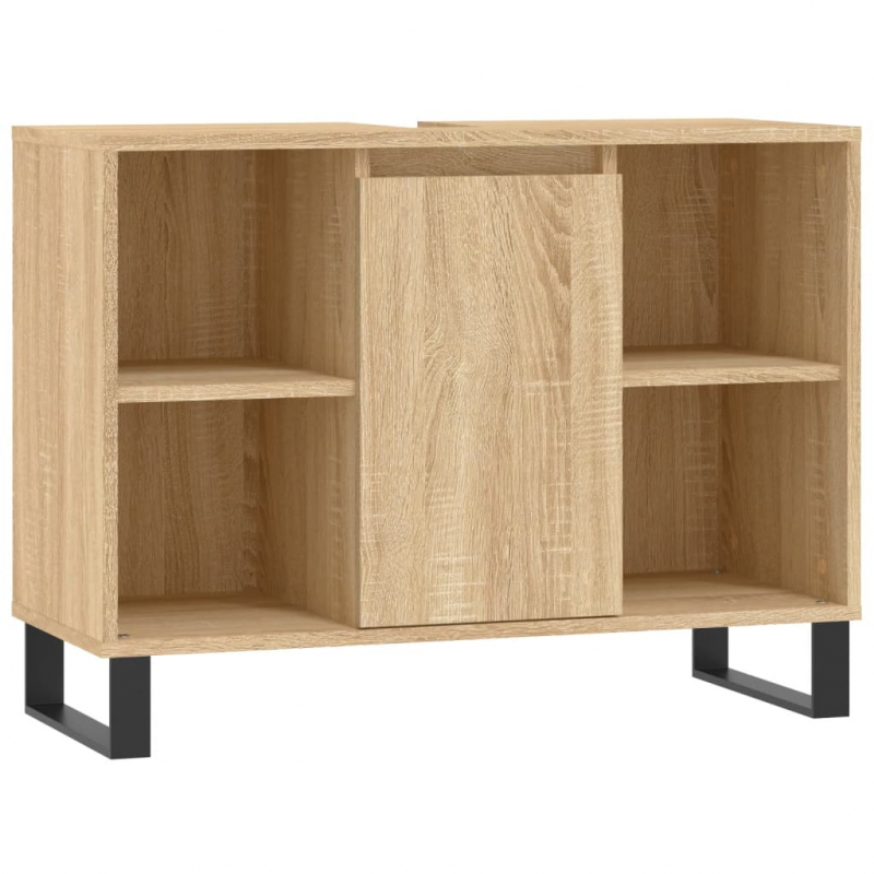 Badschrank Sonoma-Eiche 80x33x60 cm Holzwerkstoff