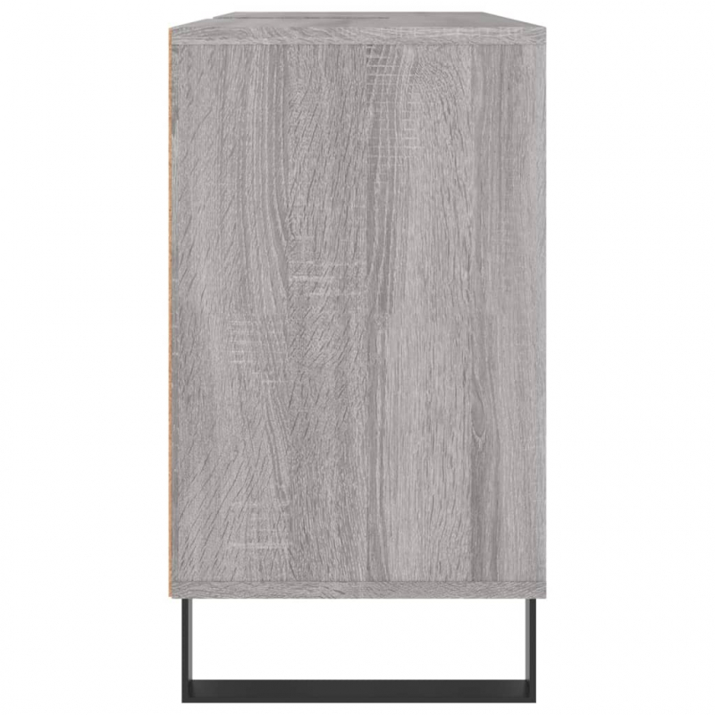 Badschrank Grau Sonoma 80x33x60 cm Holzwerkstoff