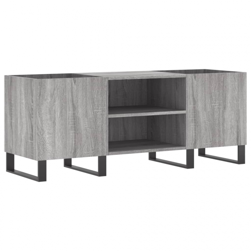 Plattenschrank Grau Sonoma 121x38x48 cm Holzwerkstoff