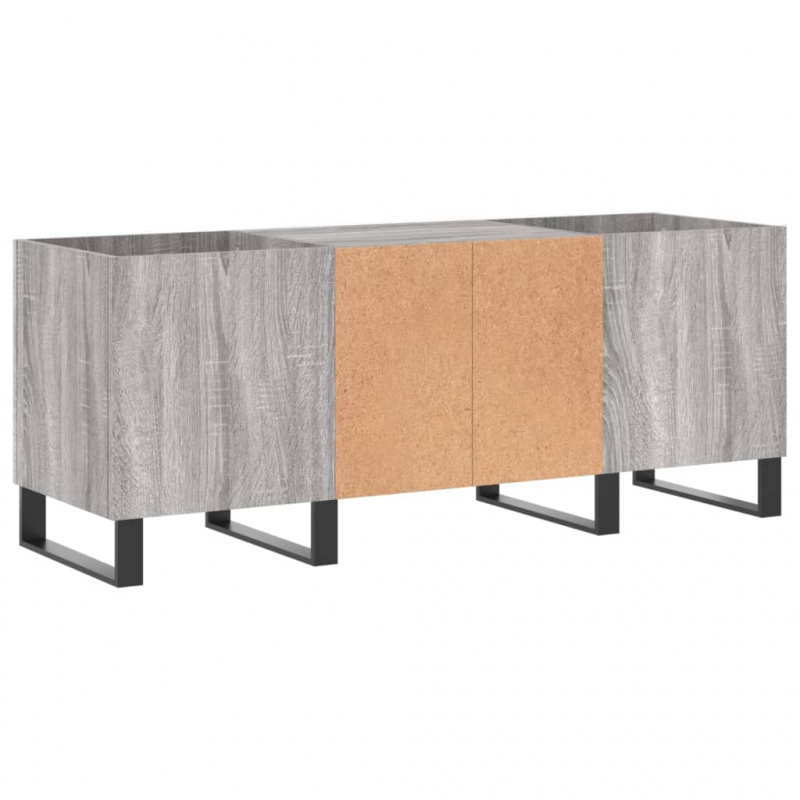 Plattenschrank Grau Sonoma 121x38x48 cm Holzwerkstoff