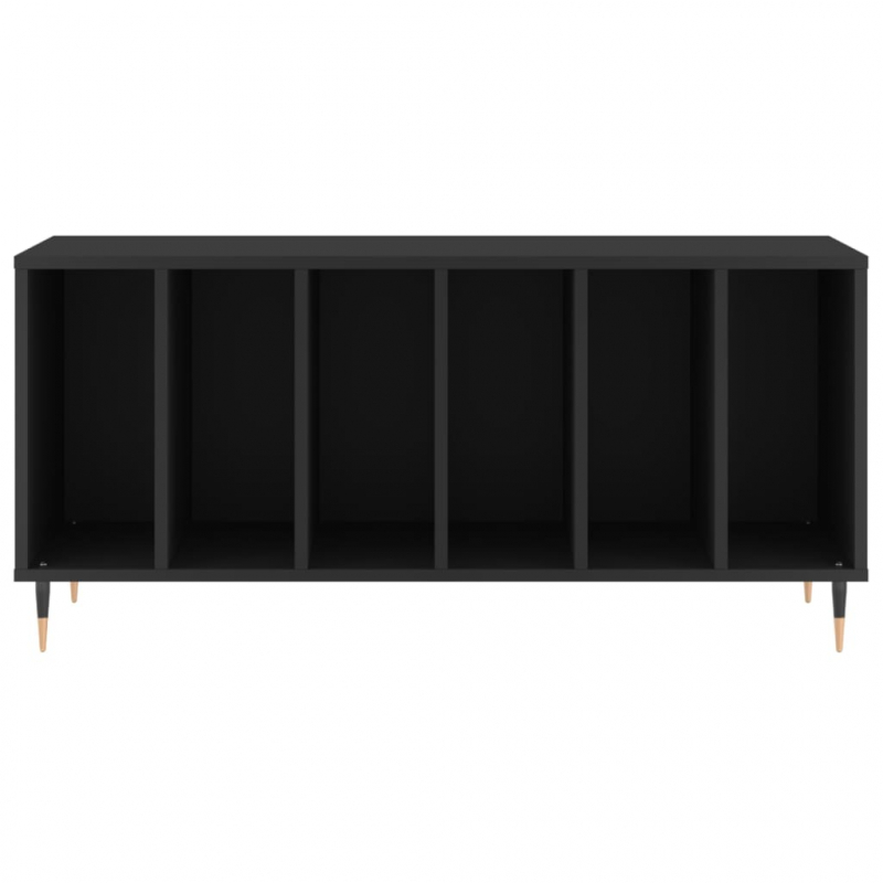 Plattenschrank Schwarz 100x38x48 cm Holzwerkstoff
