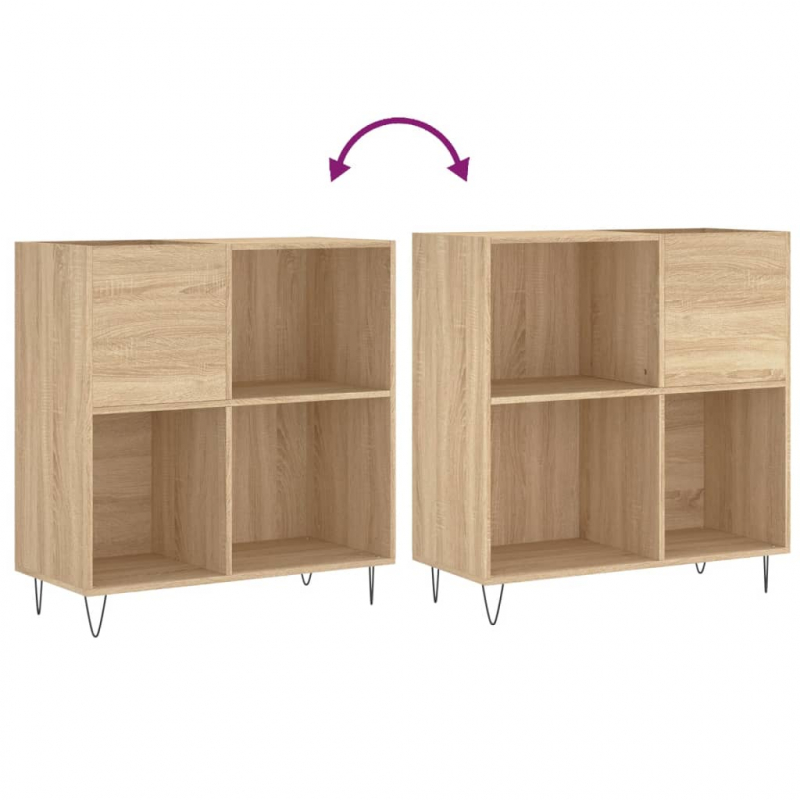 Plattenschrank Sonoma-Eiche 84,5x38x89 cm Holzwerkstoff