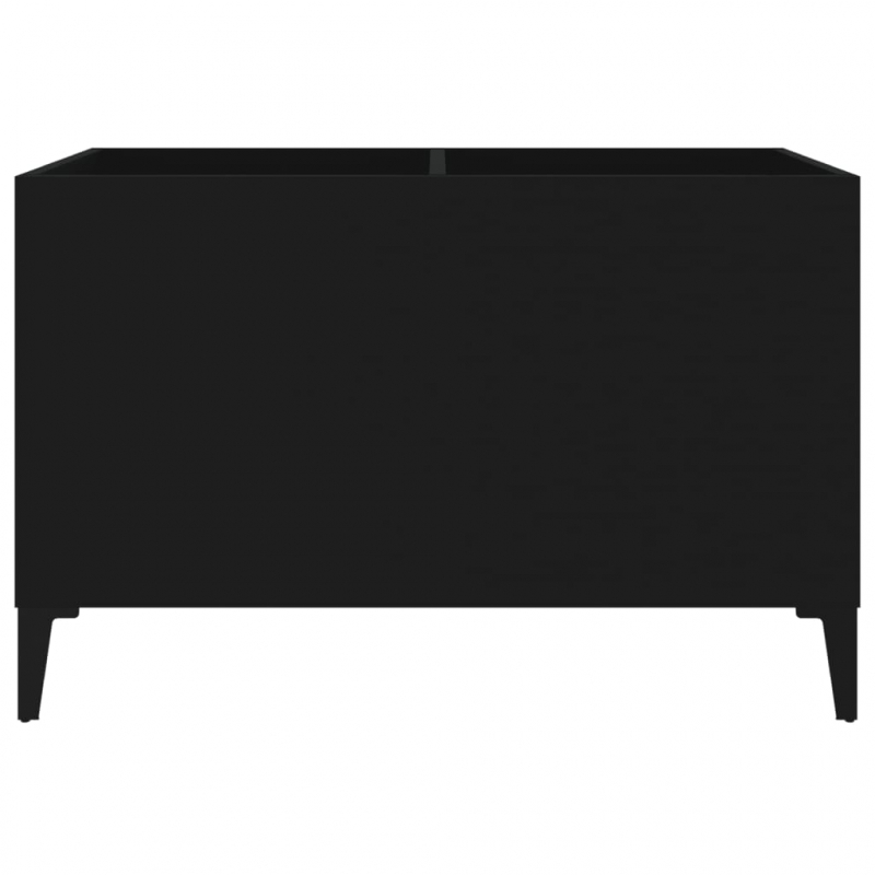 Plattenschrank Schwarz 74,5x38x48 cm Holzwerkstoff