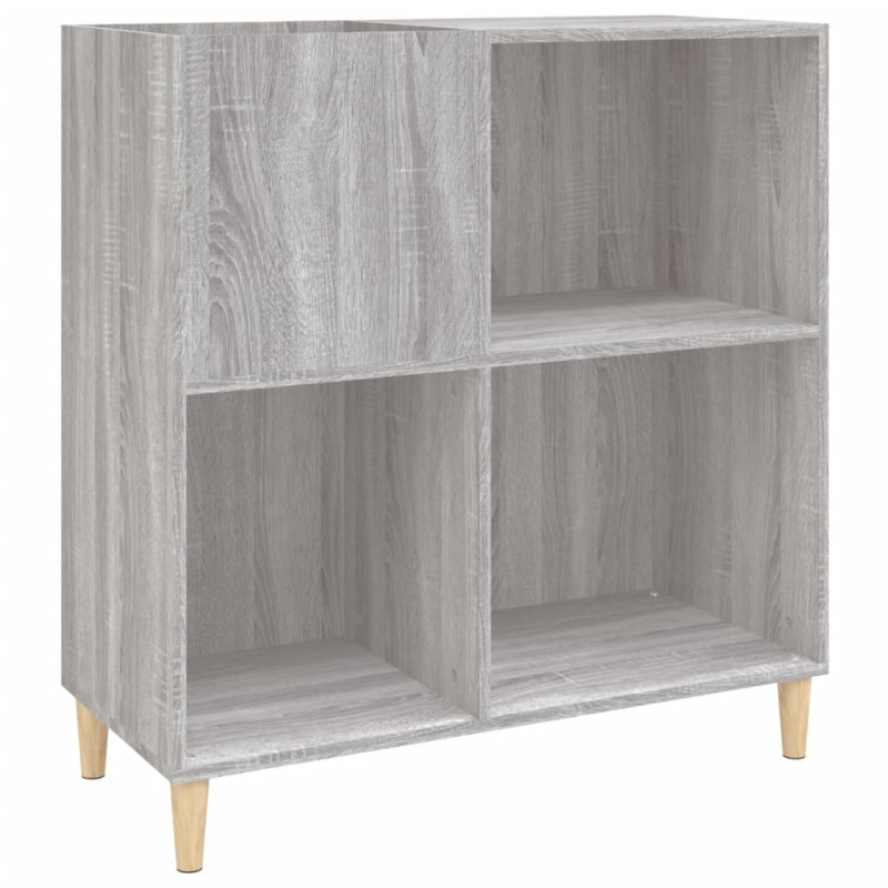 Plattenschrank Grau Sonoma 84,5x38x89 cm Holzwerkstoff