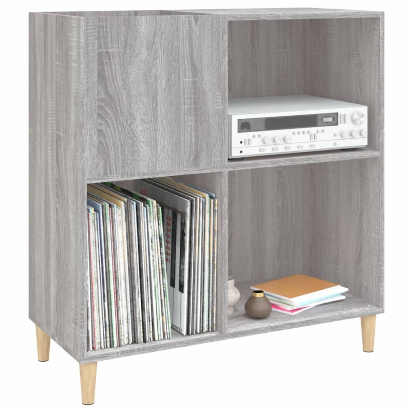 Plattenschrank Grau Sonoma 84,5x38x89 cm Holzwerkstoff