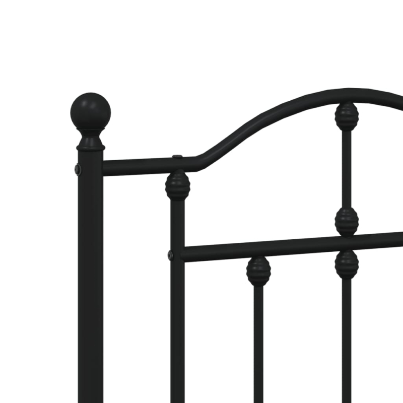 Kopfteil Metall Schwarz 135 cm
