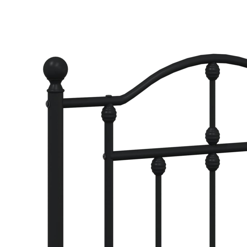 Kopfteil Metall Schwarz 150 cm