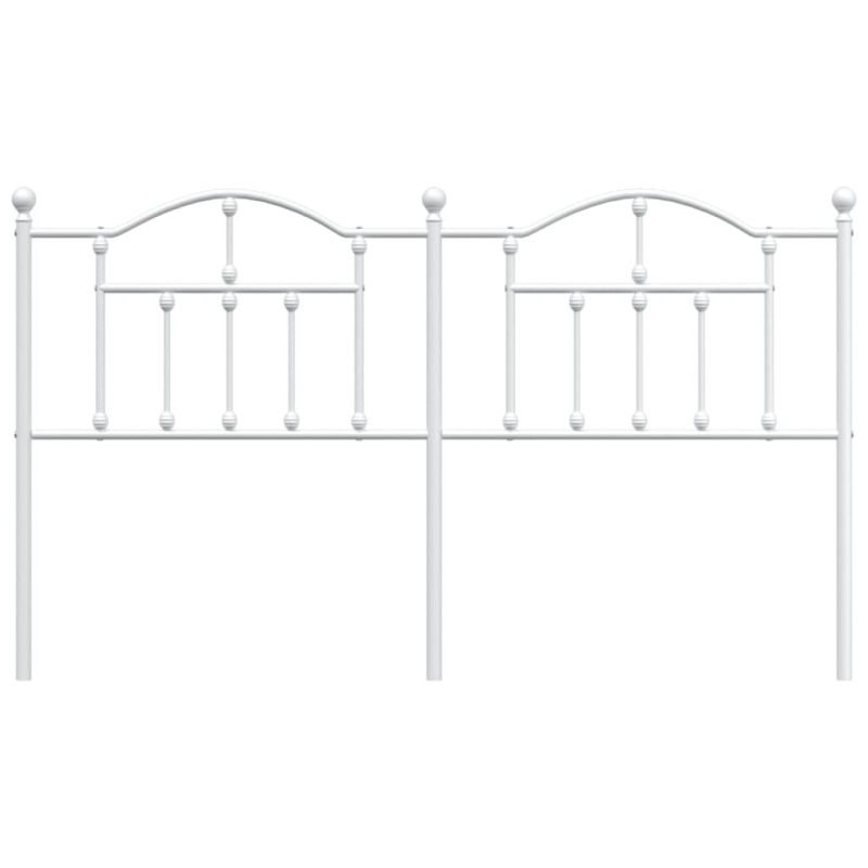 Kopfteil Metall Weiß 160 cm