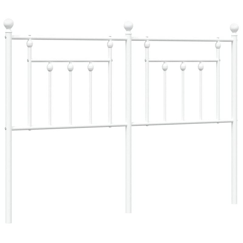 Kopfteil Metall Weiß 135 cm