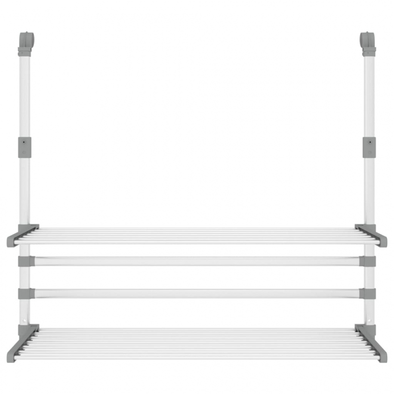 Wäschetrockner für Balkon 89x25x(60-95) cm Aluminium