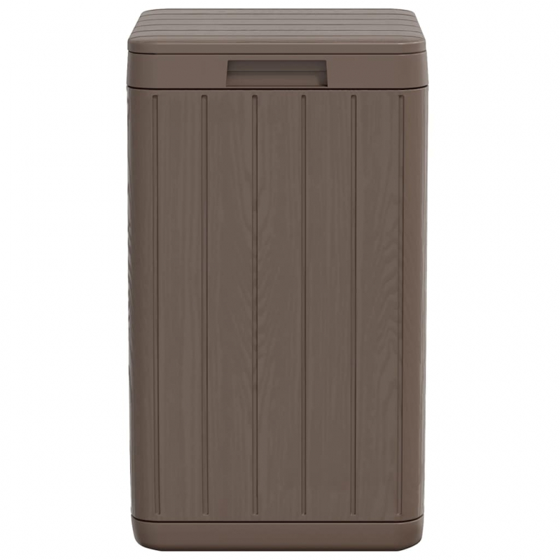 Outdoor-Mülltonne Braun 38x38x65 cm PP