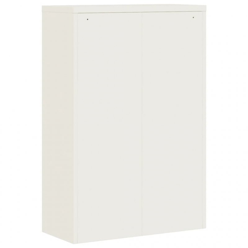 Aktenschrank Weiß 90x40x140 cm Stahl