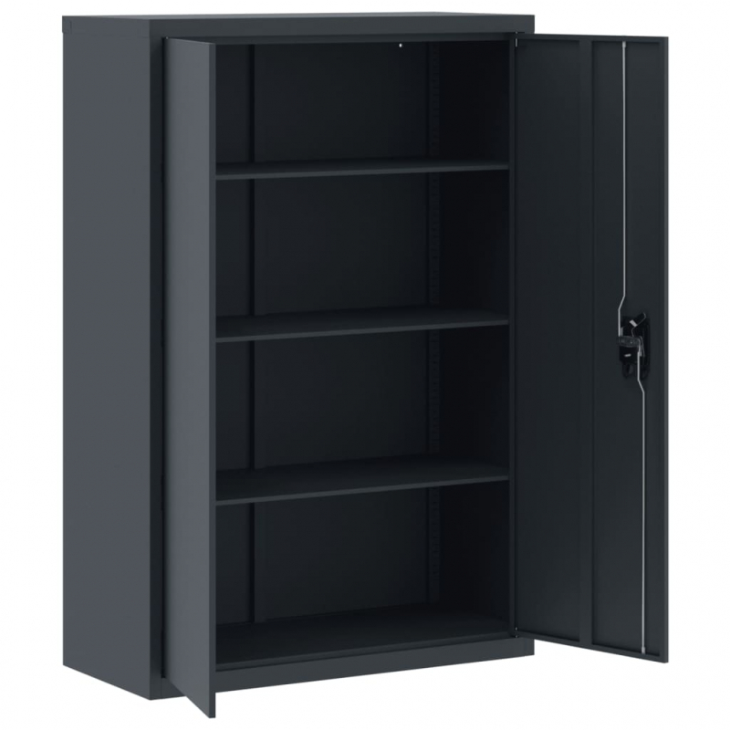 Aktenschrank Anthrazit 90x40x140 cm Stahl