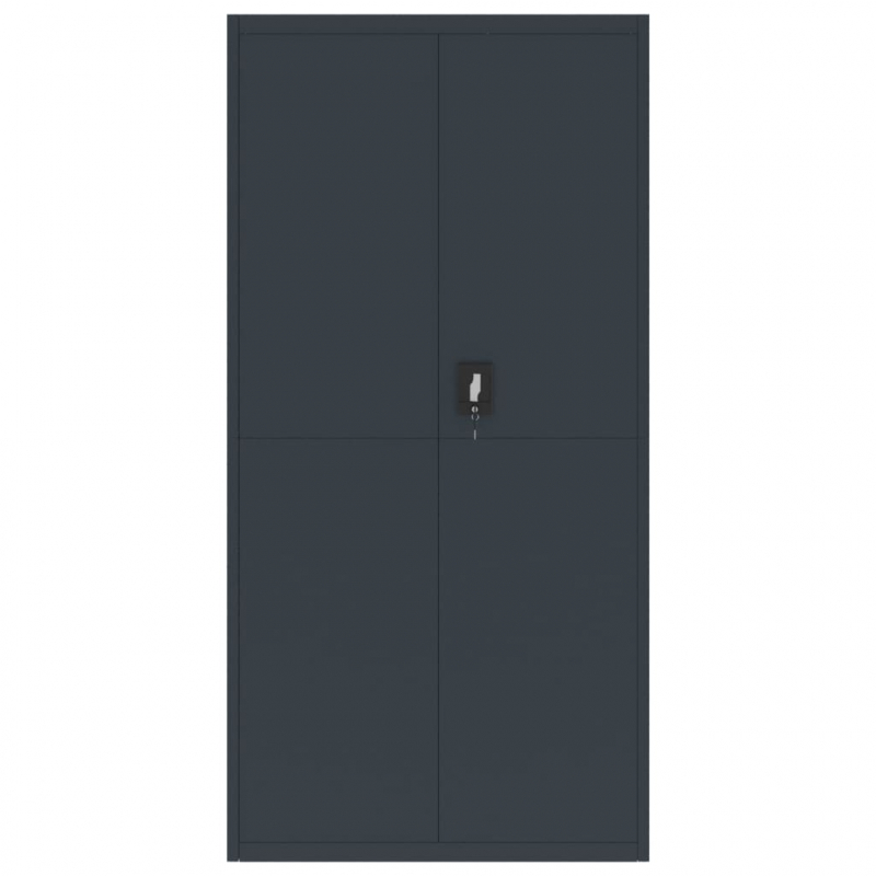 Aktenschrank Anthrazit 90x40x180 cm Stahl