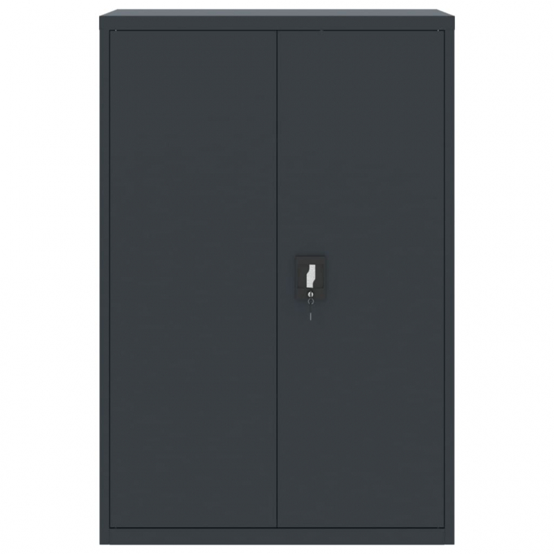 Aktenschrank Anthrazit 90x40x180 cm Stahl