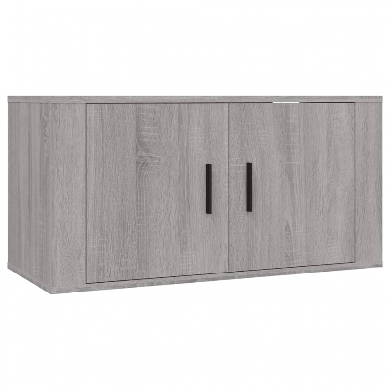 2-tlg. TV-Schrank-Set Grau Sonoma Holzwerkstoff