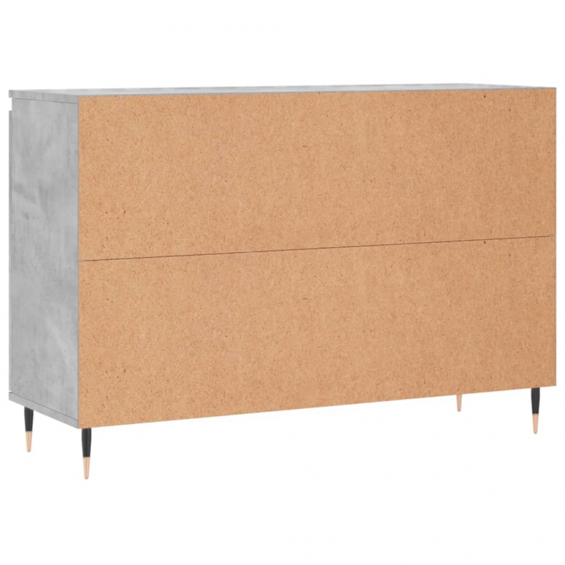 Sideboard Betongrau 104x35x70 cm Holzwerkstoff