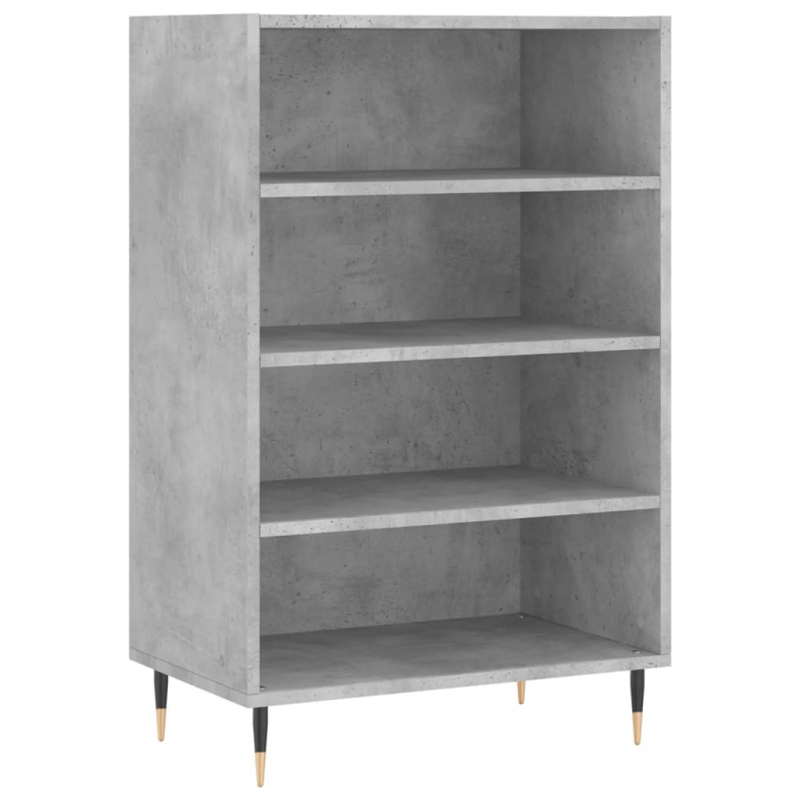 Highboard Betongrau 57x35x90 cm Holzwerkstoff