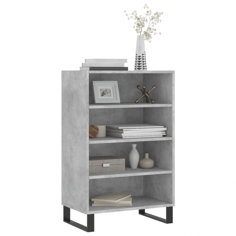 Highboard Betongrau 57x35x90 cm Holzwerkstoff