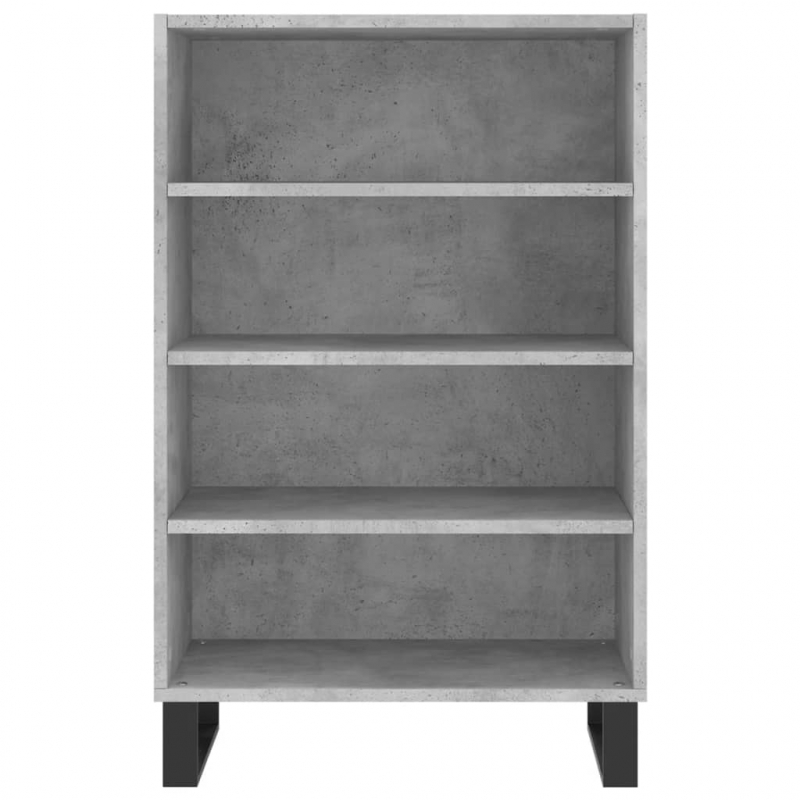 Highboard Betongrau 57x35x90 cm Holzwerkstoff
