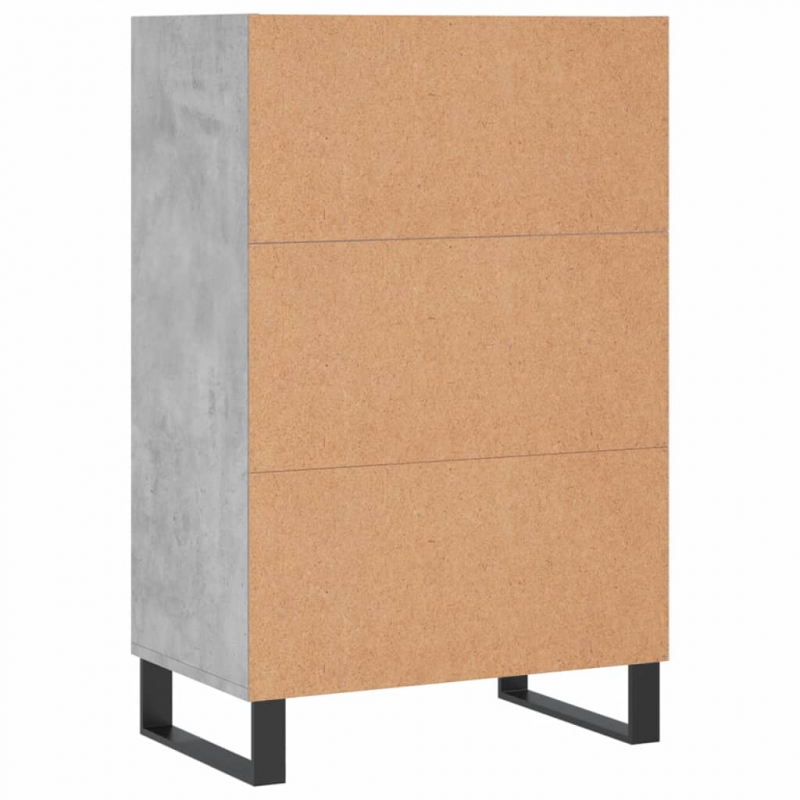 Highboard Betongrau 57x35x90 cm Holzwerkstoff