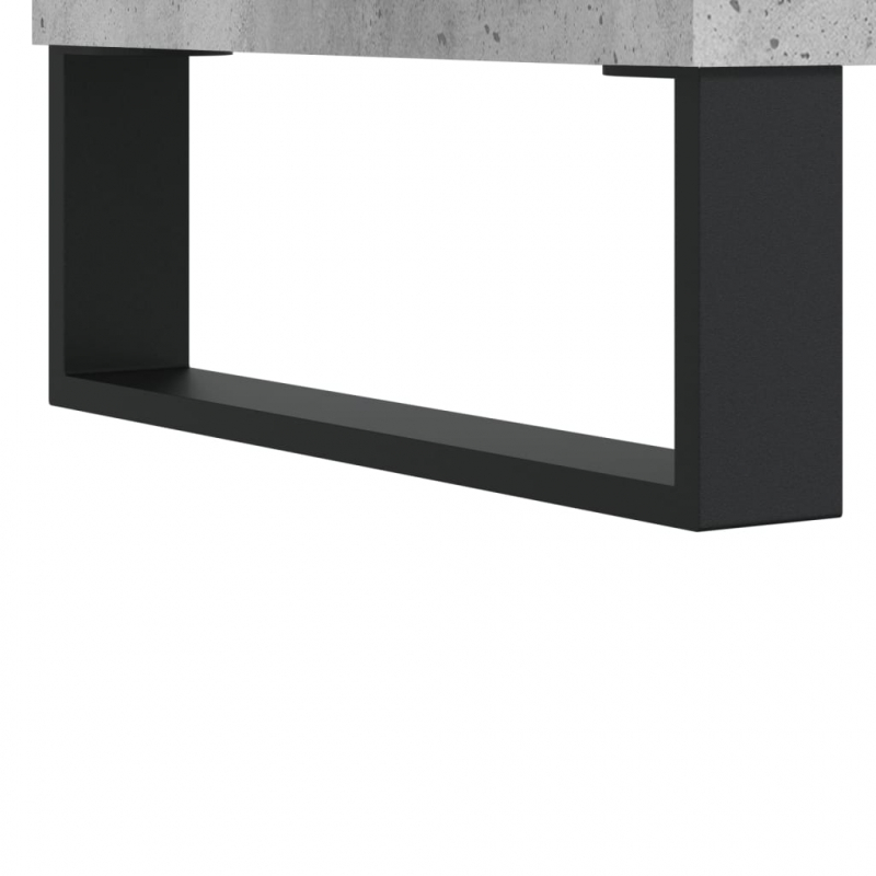 Highboard Betongrau 57x35x90 cm Holzwerkstoff