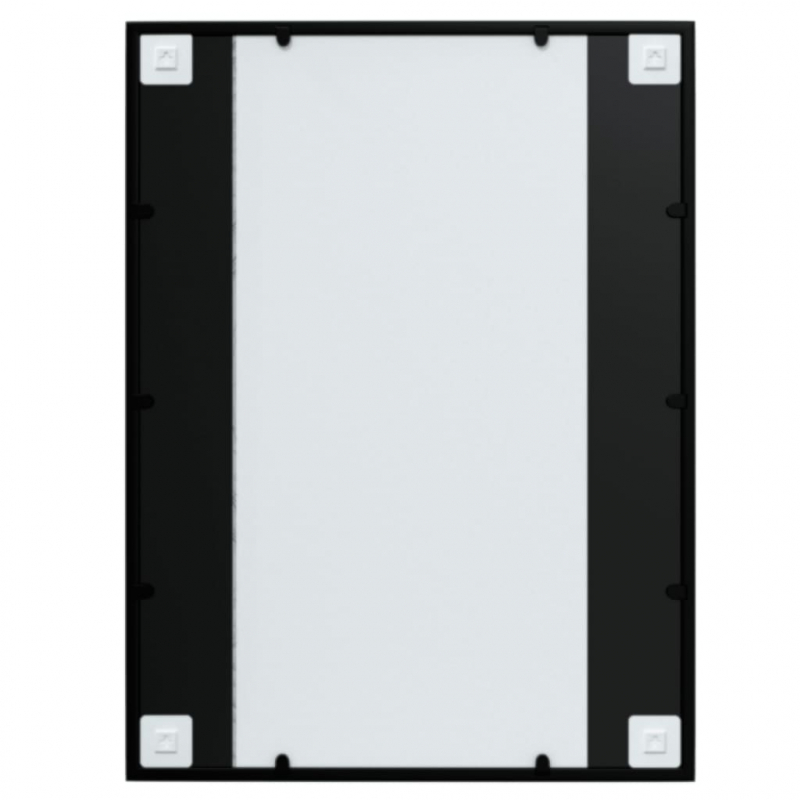 Wandspiegel 2 Stk. Schwarz 80x60 cm Metall