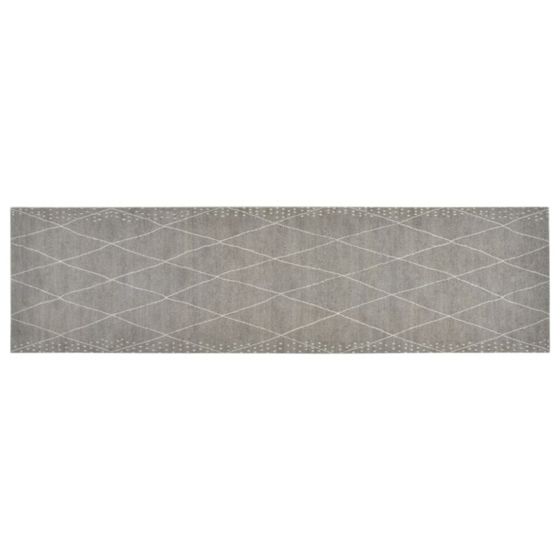 Küchenteppich Waschbar Raute 45x150 cm Samt