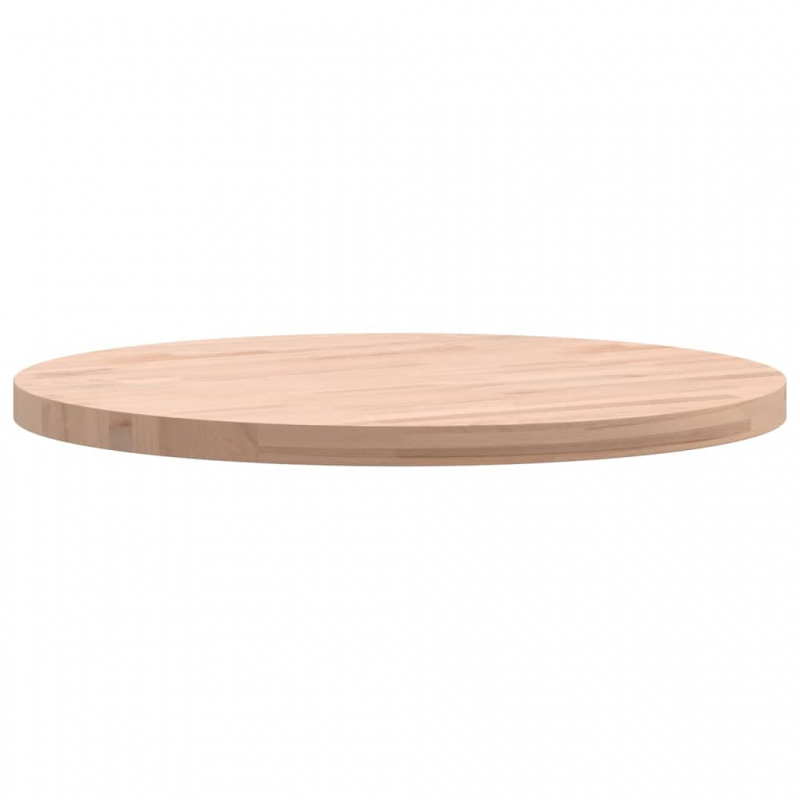 Tischplatte Ø50x2,5 cm Rund Massivholz Buche