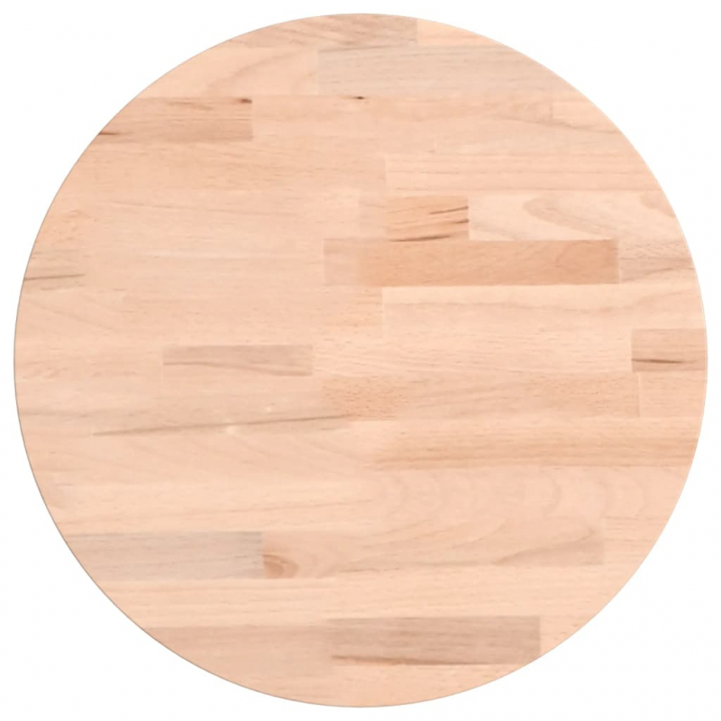 Tischplatte Ø30x4 cm Rund Massivholz Buche