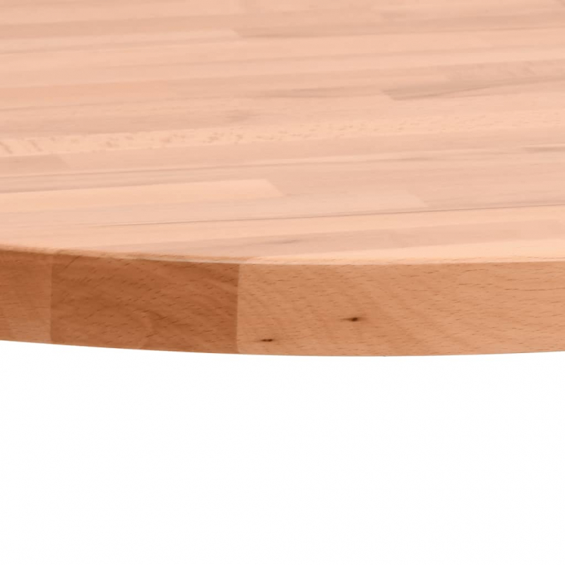 Tischplatte Ø30x2,5 cm Rund Massivholz Buche