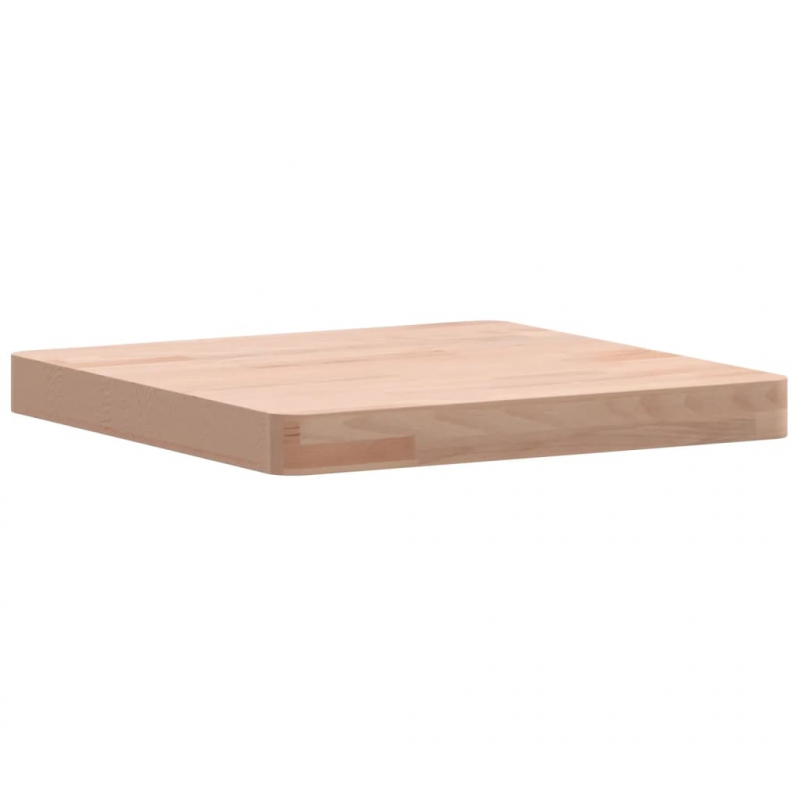 Tischplatte 40x40x4 cm Quadratisch Massivholz Buche