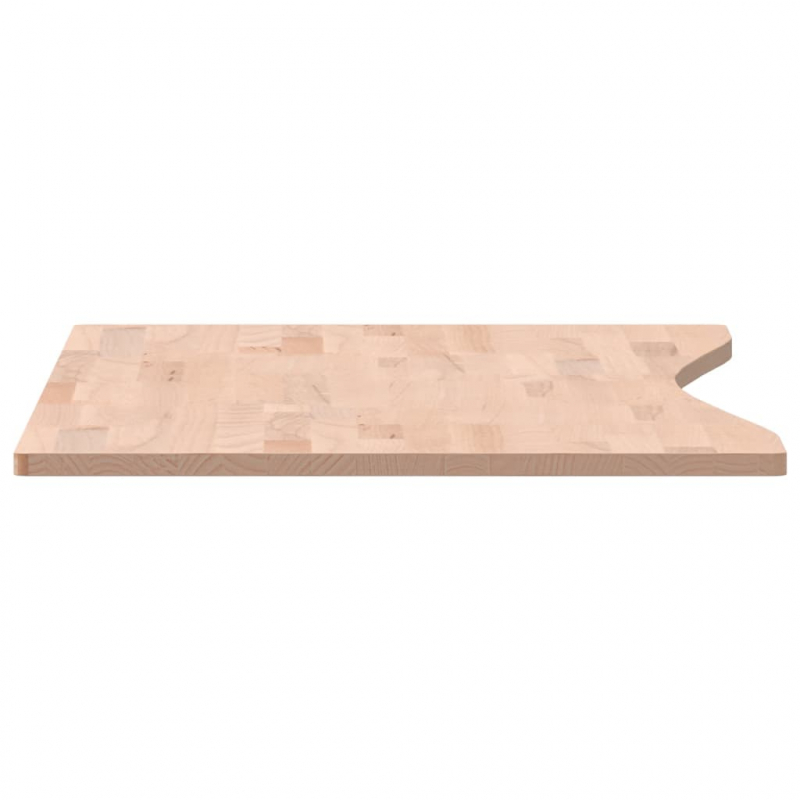 Schreibtischplatte 100x(45-50)x1,5 cm Massivholz Buche