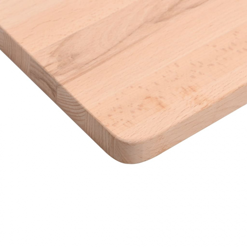 Schreibtischplatte 110x(50-55)x2,5 cm Massivholz Buche
