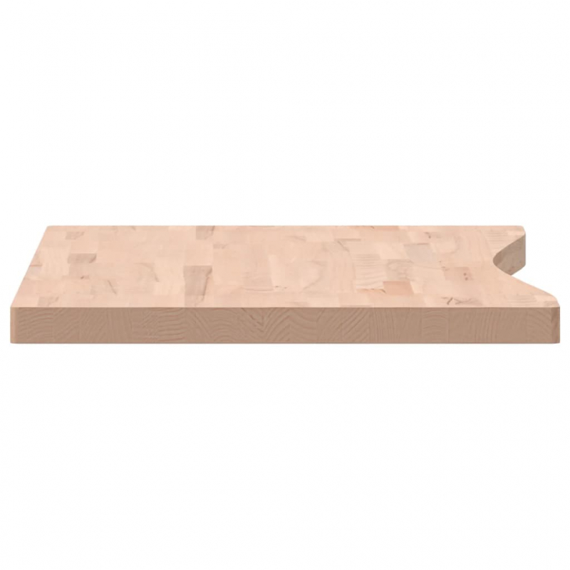 Schreibtischplatte 100x(55-60)x4 cm Massivholz Buche