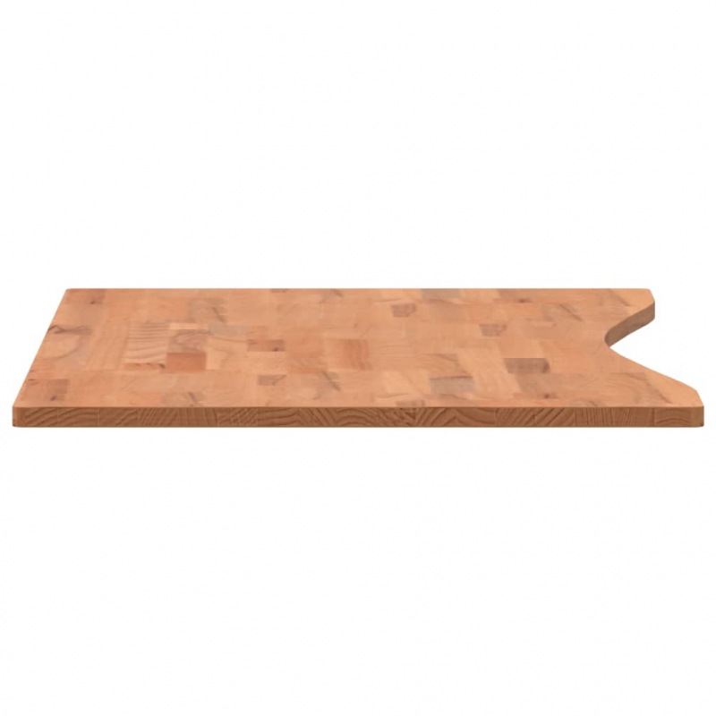 Schreibtischplatte 100x(45-50)x1,5 cm Massivholz Buche