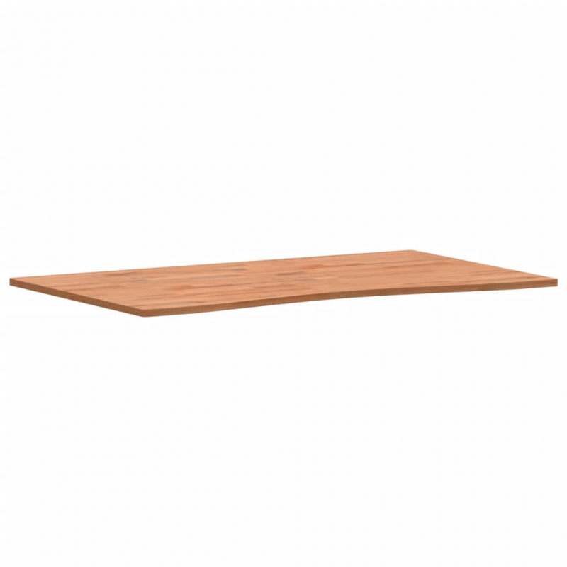 Schreibtischplatte 100x(55-60)x1,5 cm Massivholz Buche